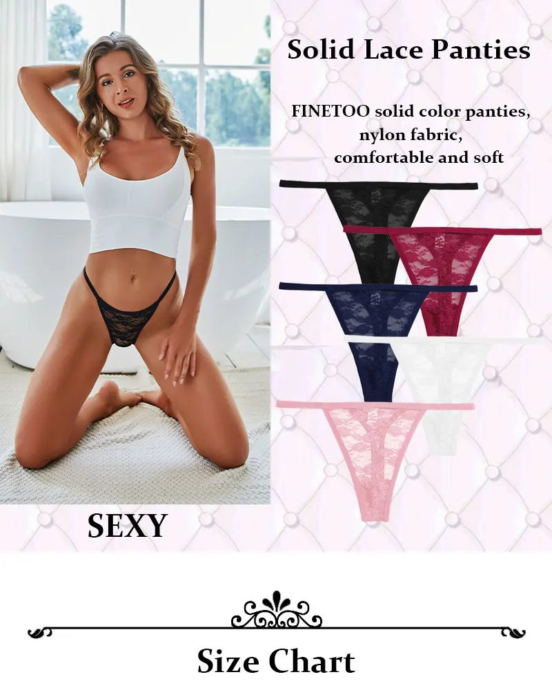 2Pcs/Set Sexy Women Lace Panties Low Waist G-String Underwea - Inspire  Uplift