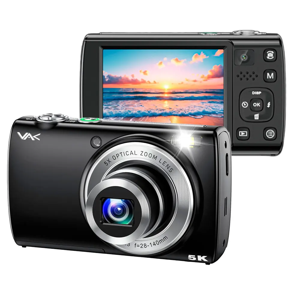 Camara digital VAK 408 5k Selfie-cam 64mp zoom optico