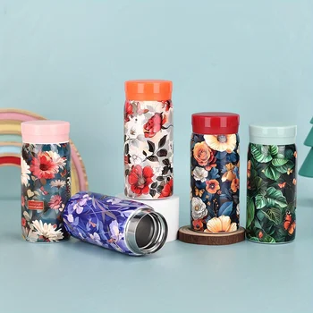 200ML Small Portable 304Stainless Steel Travel Drink Water Bottle Mini Thermos Bottle Thermoses Coffee Vacuum Flasks Cup