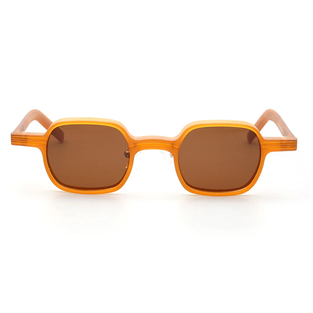 Vintage Men Square Sunglasses Polarized Women UV400 Sun Glasses Driving Eyewear Retro Brown Grey Black Blue Transparent