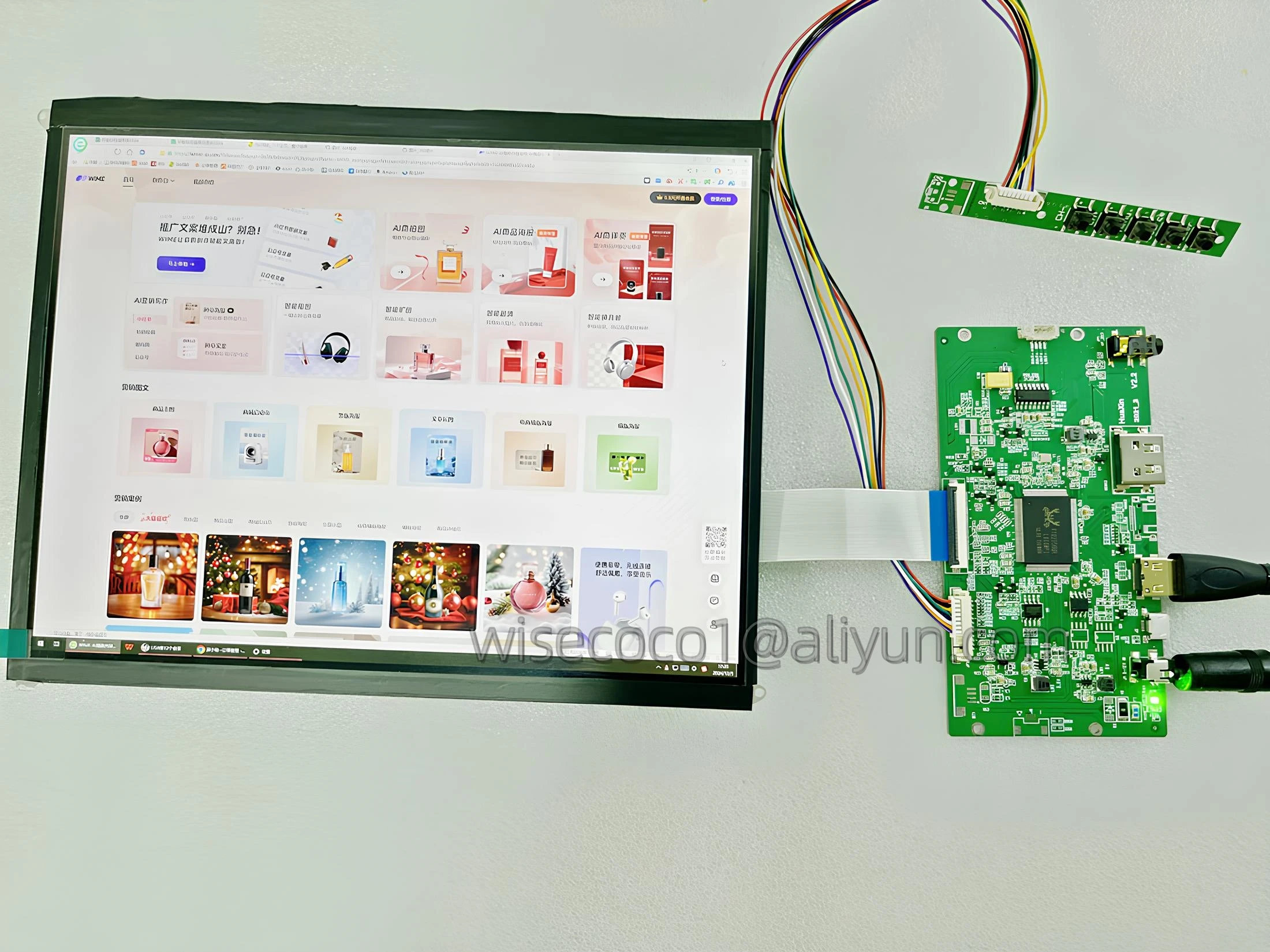 Wisecoco 9.7 Inch 2048x1536 LP097QX1 SPA1 SPC1 LCD Display