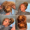 Highlight Invisi-Strap 360 Full Lace Wig Human Hair Pre Plucked  Deep Curly 250 Density Lace Wig Colored HD 360 Lace Frontal Wig 3