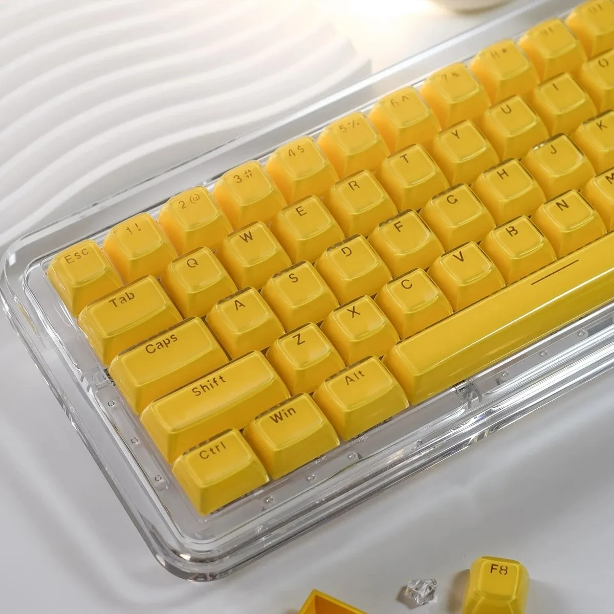 Teclado mecânico de geléia translúcida, Geléia Keycaps,