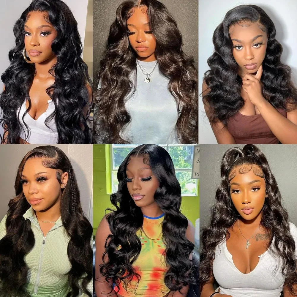 Body Wave Human Hair 3 Bundles with Closure 100% Unprocessed Brazilian Virgin Human Hair Weave Bundles with 13x4 HD Closure