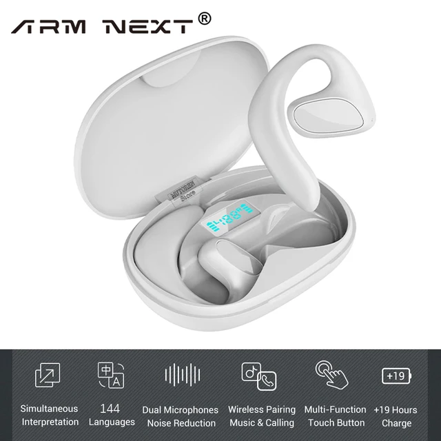 Language Translator Earbuds M8 Headset Supports 144 Languages Real Time Translation Languages Translator Earphones for Traveling