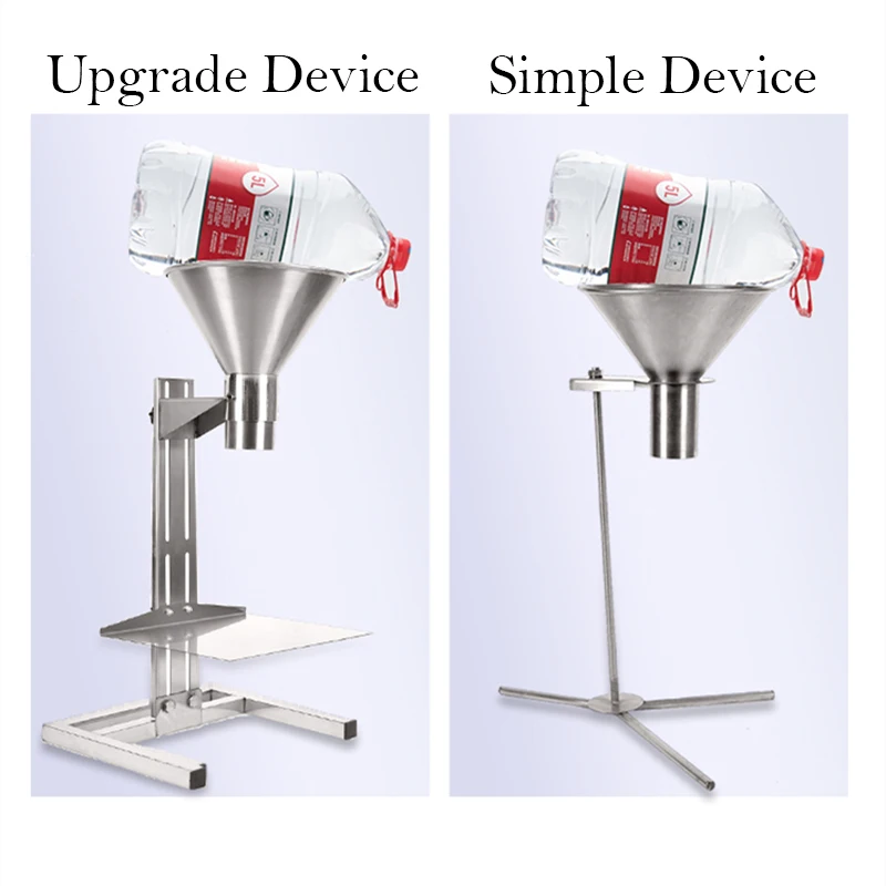 Manual Filling Machine Stainless Steel Large Diameter Feeding Hopper Packaging Vacuum Bag Oil Proof Sub-Packing Machine Funnel 3