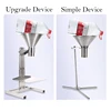 Manual Filling Machine Stainless Steel Large Diameter Feeding Hopper Packaging Vacuum Bag Oil Proof Sub-Packing Machine Funnel 3