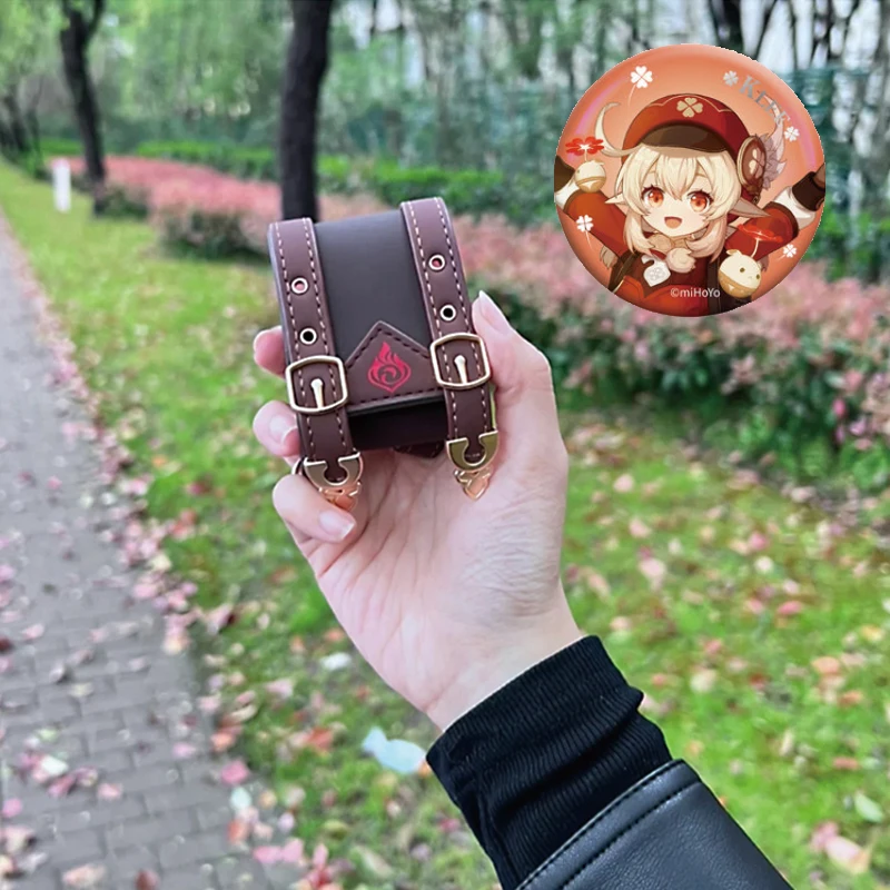 GenshinImpactOfficialCustomKleeEarphoneCasePUBackpack