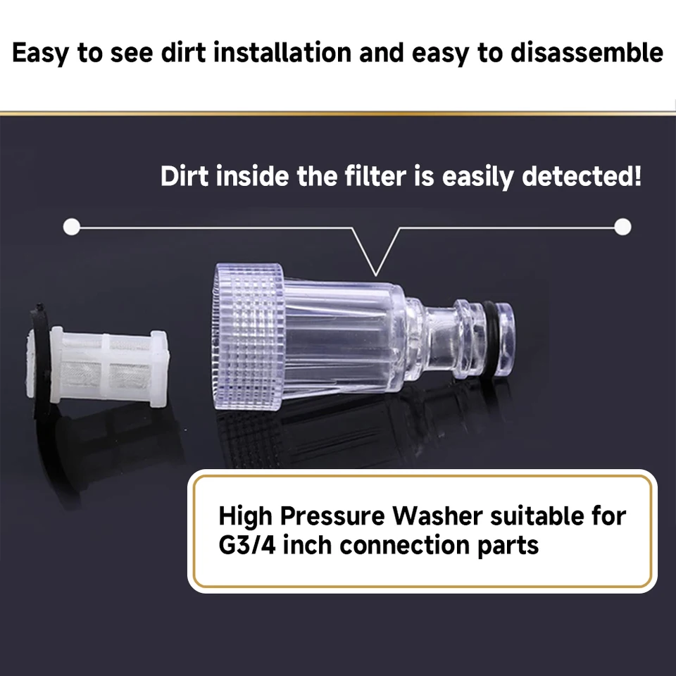 Zxfdsfdbnm 2 Pezzi Idropulitrici Filtro Giardino Tubo Adattatore Collegamento Rapido Forniture Per Interni Esterni Giardino Irrigazione Forniture - Foto 7