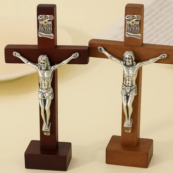 Wooden Jesus Cross Figurine 1