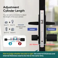 Euro TTLock APP Fingerprint or Code Password Digital RFID Card Cylinder Smart Door Lock Electronic with Alexa Google Home - Image 5