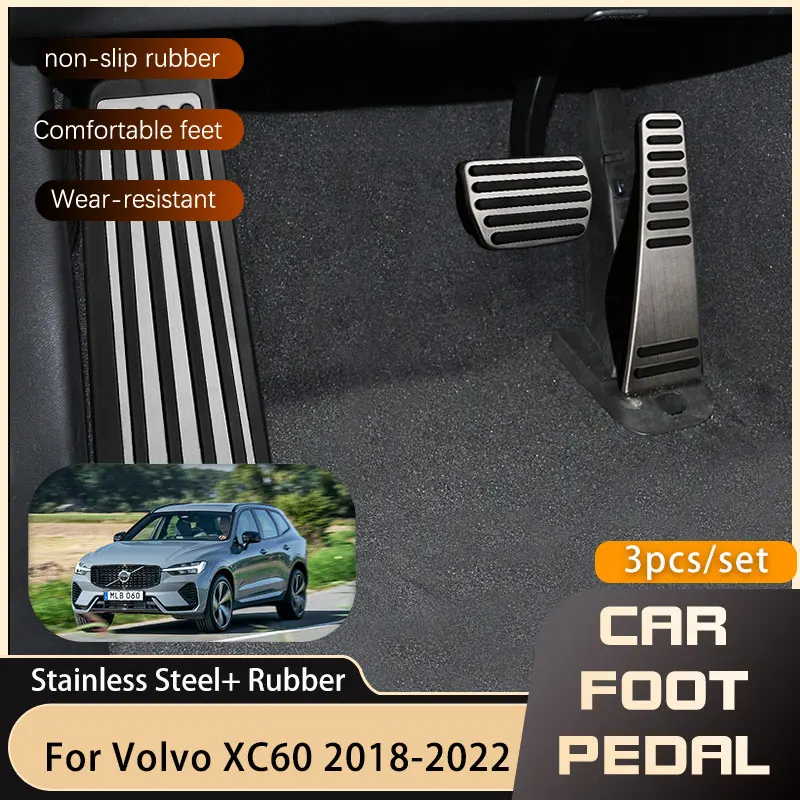 Auto Gaspedal Bremspedal Fußstütze Pedal Platte Abdeckung Für Volvo XC60  XC90 S90 v90 s60 v60 xc40 zubehör 2022 - AliExpress