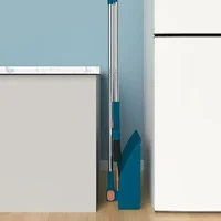 1 Set Household Broom And Dustpan Set Durable Sweeping Broom And Dustpan With Long Handle For Home Office School Dorm 2