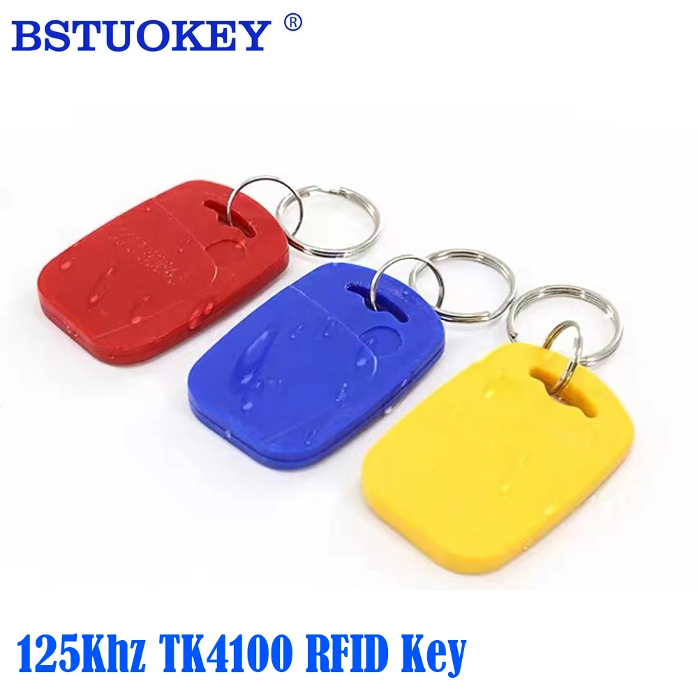 50 Pz/Lotto Em4100 125Khz Em Keyfob Rfid Tag Sticker Keyfob Token Prossimità Tk4100 Chip Ring Tag Llavero Porta Chave Card