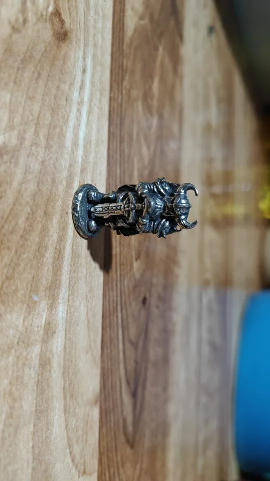 Viking Swordsman Miniature Figurine – Norse Warrior Desk Ornament