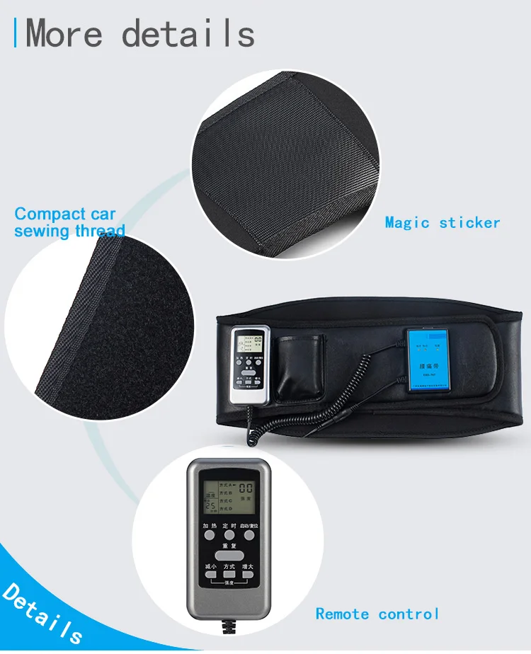 Electronic Muscle Stimulation Electrode Pulse Tens Unit Therapeutic Belt For Lumbar Muscle Strain 14