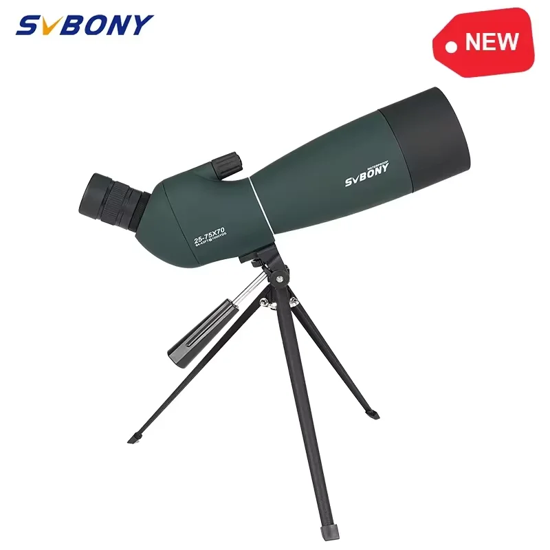 Telescope Binoculars Spotting Scope SVBONY SV28 PLUS Telescope 50/60/70 Spotting Scope Monoculars Bak4 FMC Waterproof With Tripod for Shooting camping equipment