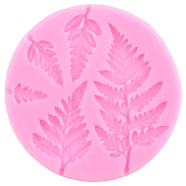 Fa Levél Szilikon Formájú Páfrány Levelek Fondant Penészek Torta Díszítő Szerszámok Cupcake Topper Cukorka Agyag Csokoládé Gumpaste - Image 4