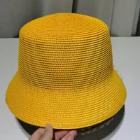 Women Straw Sun Hat Foldable Packable Wide Brim Summer Hat Flat Beach Hat Ladies Crochet Bucket Hat 6