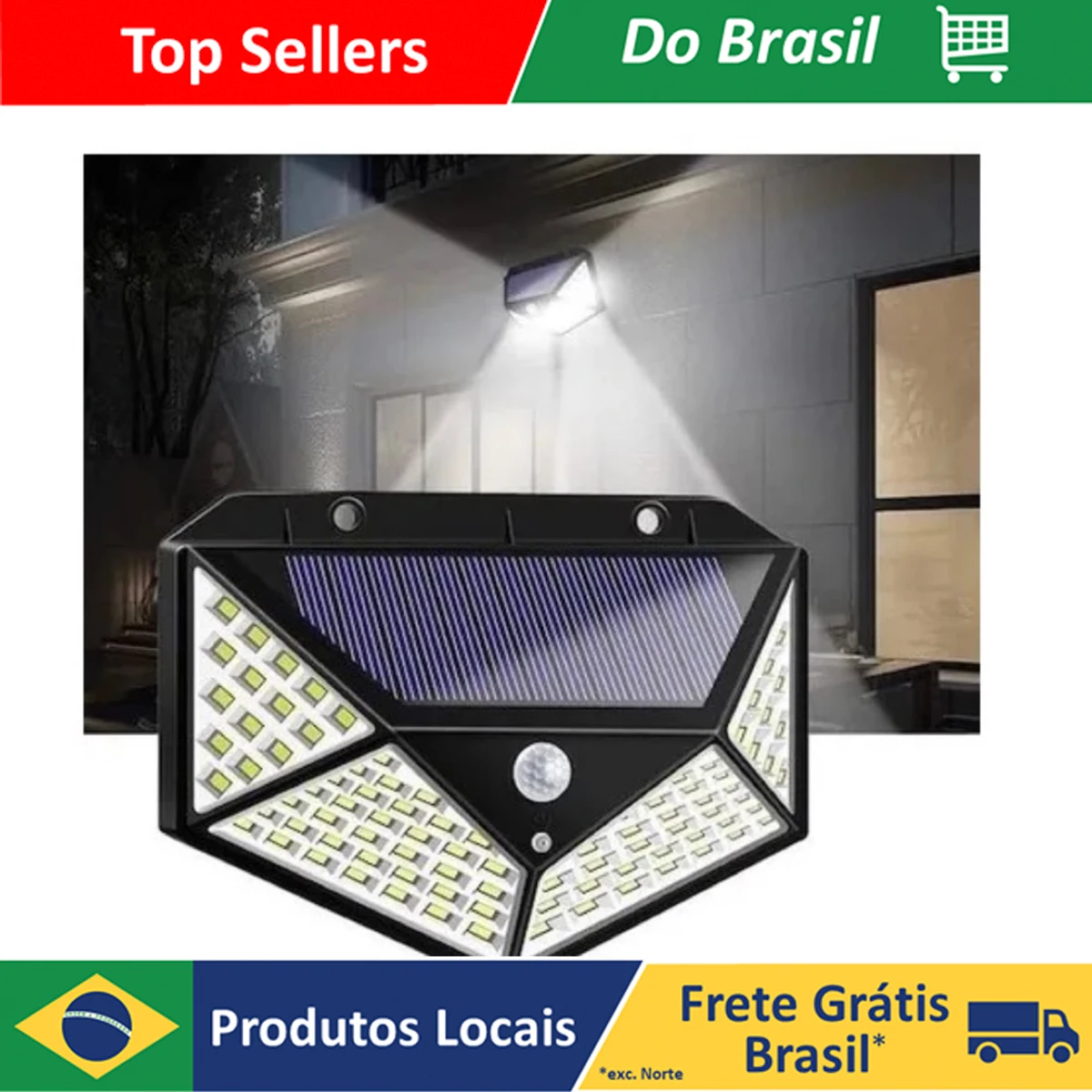 Luminaire Solar Sensor Led Solar Light, Para Jardim, externa prova de, 100