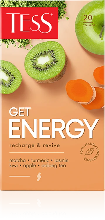 12 штук Чай Tess Get Energy (1