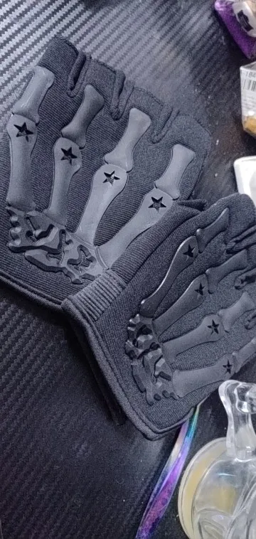 Riding Fingerless Gloves Non-slip Half Finger Gloves for Motorcycle Cycling photo review