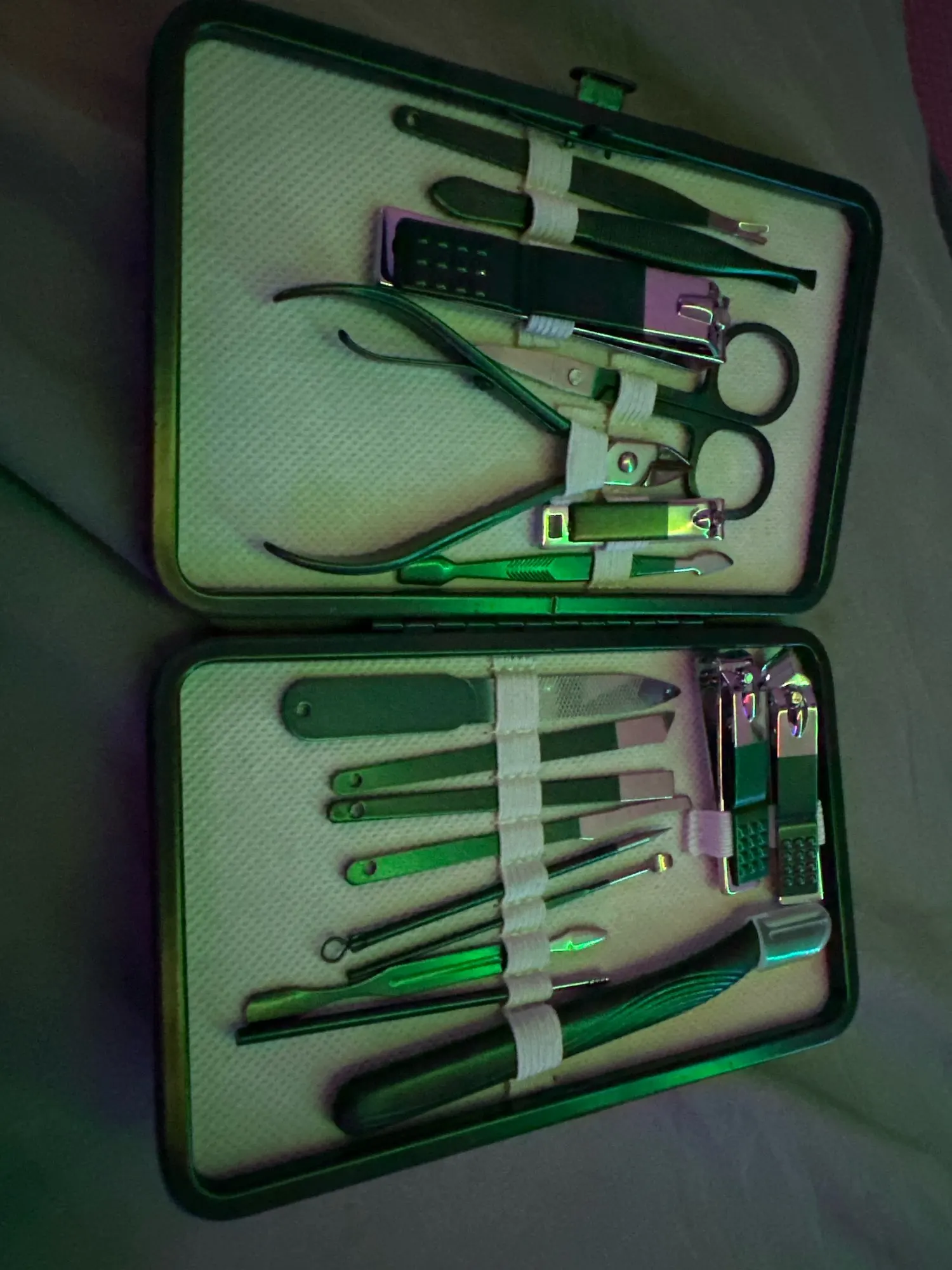 Professional 7-18 Piece Nail Care Kit Stainless Steel Manicure & Pedicure Set with Travel Case for On-the-Go Grooming photo review