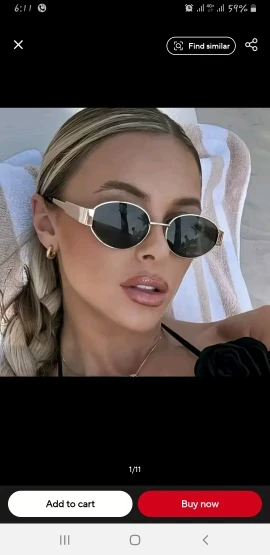 Retro Steampunk Oval Metal Sunglasses for Women photo review