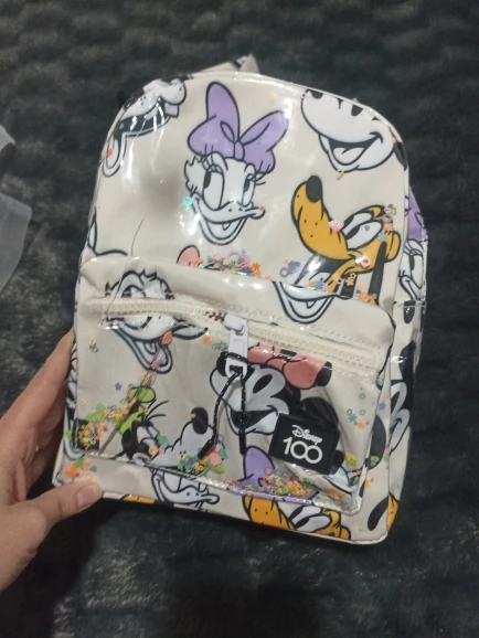 Disney-Mochila de dibujos animados de Mickey Mouse para mujer, bolso escolar de lona de Minnie, Mochila de gran capacidad, Mochila para niñas photo review