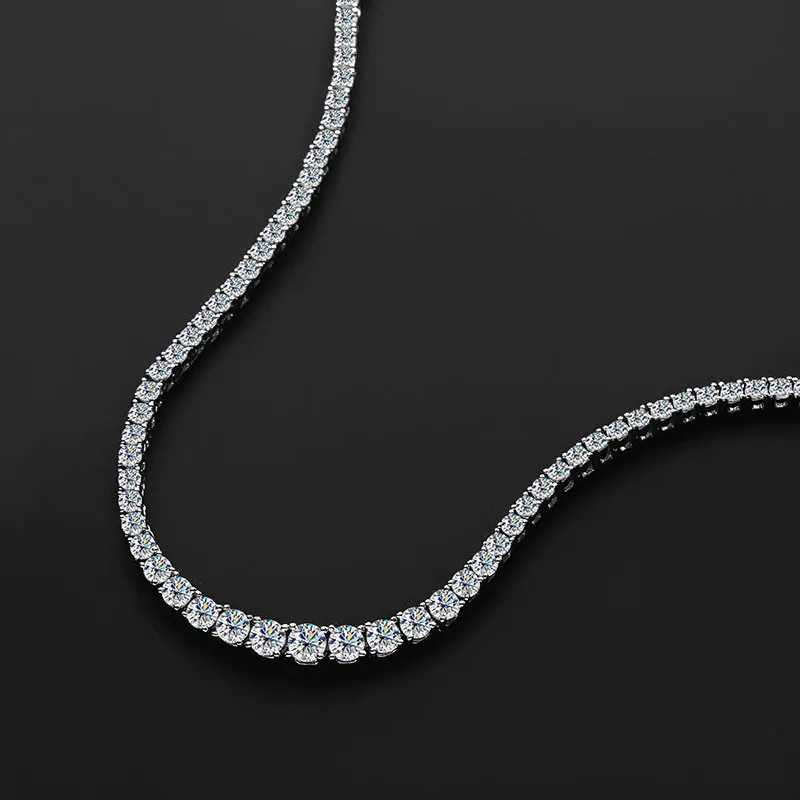 elegant moissanite necklace