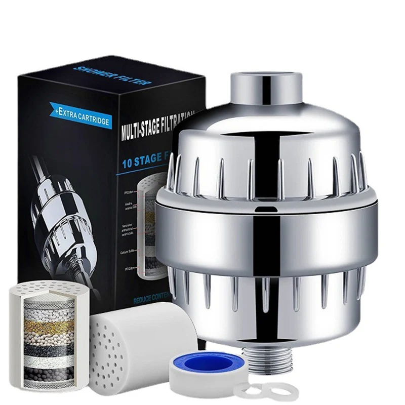 Shower Water Filter 15-20 Stages High Output For Shower Head Remove Chlorine Etc