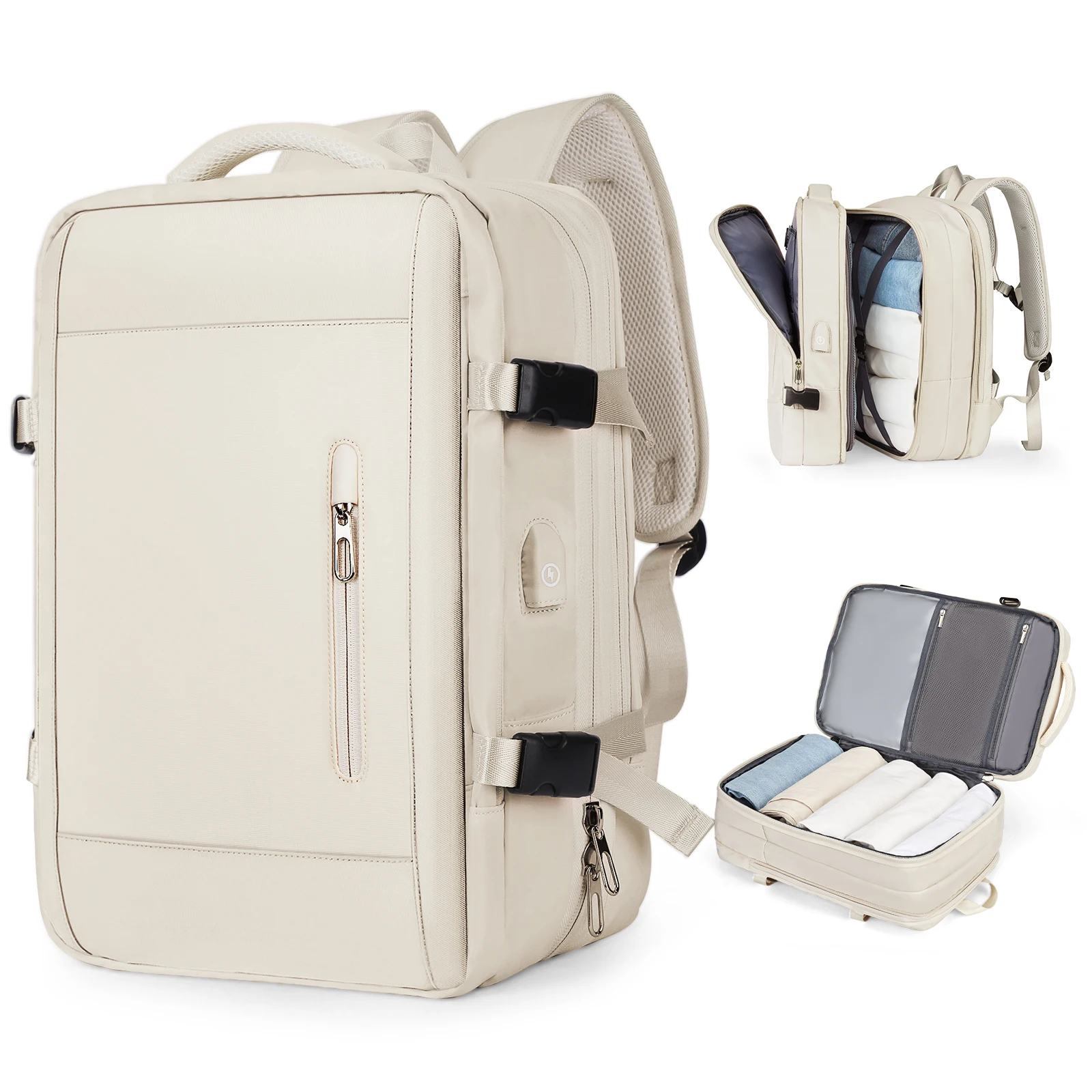 Reise rucksack für Männer Frauen Flug genehmigen wasserdichten 40l Gepäck Daypack Business College Weekender über Nacht Laptop Rucksack