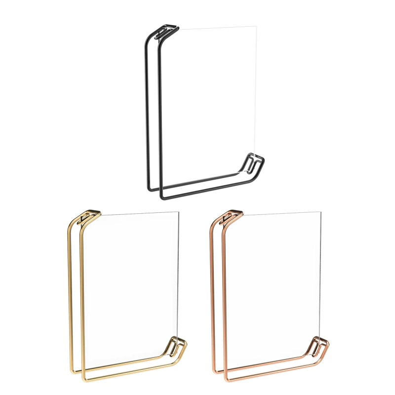 10 Espositori Acrilico 20x8cm - Supporti Per Cartelle Prezzi E Comunicazioni Per Negozi