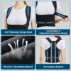 Back Brace Posture Corrector for Women and Men, Shoulder Straightener, Adjustable Full Back Support, Upper and Lower Back  Brace 5
