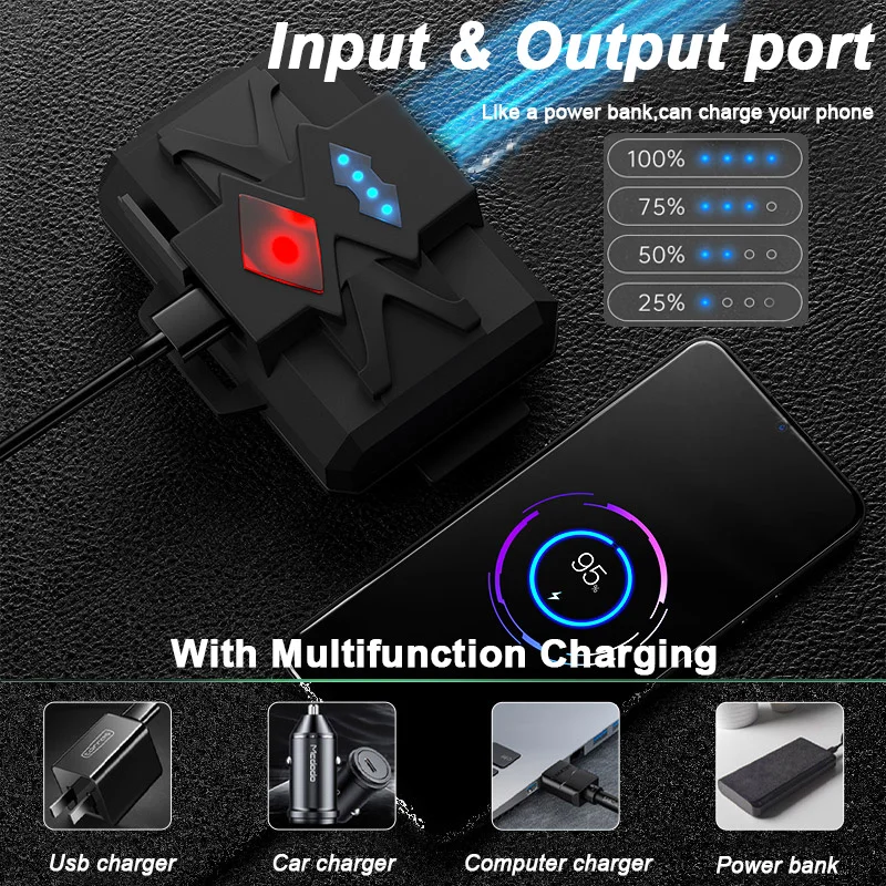 XHP360 36-Core Head Flashlight XHP220 LED USB 7800mAH Rechargeable Zoom Torch 8000000LM