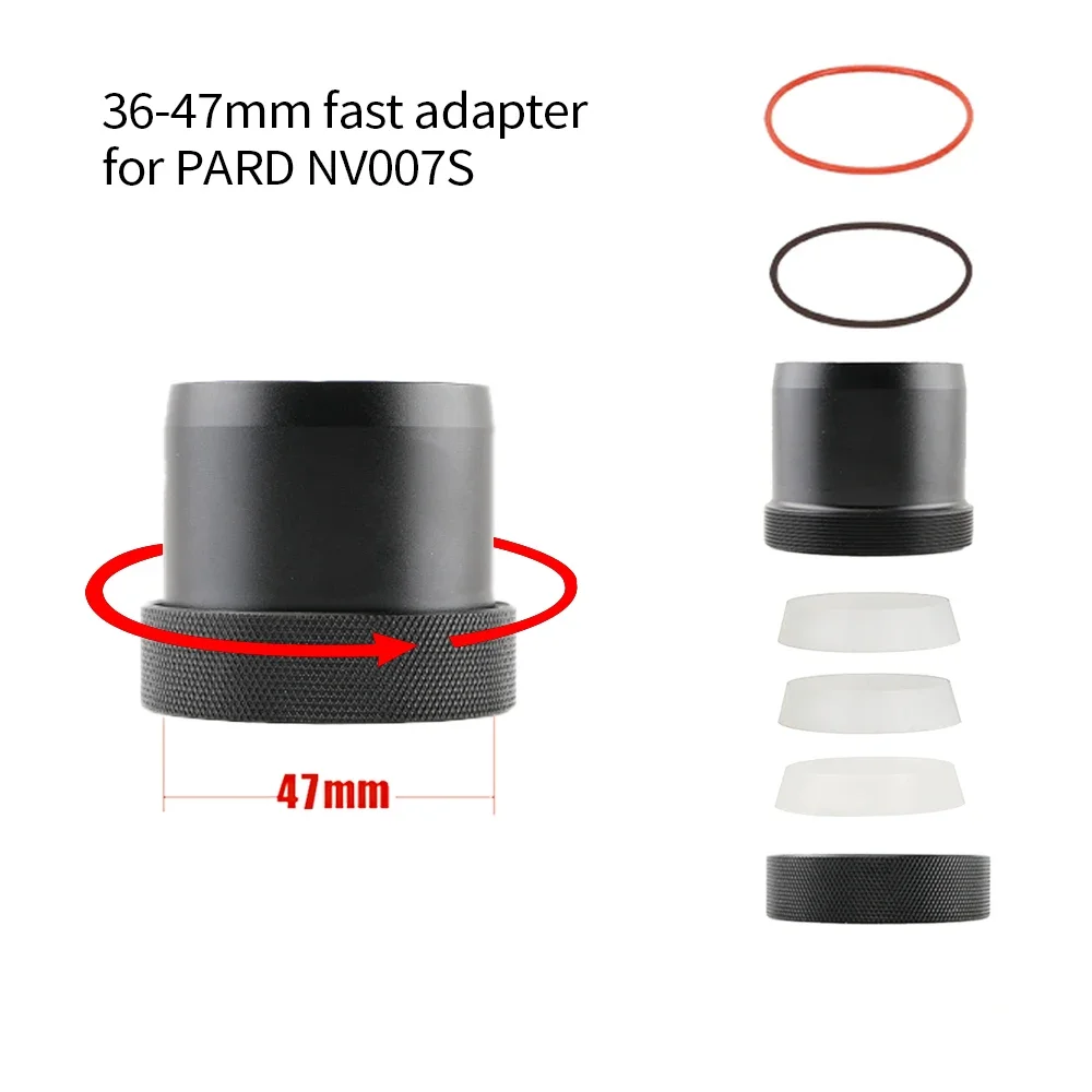 38-47mm Fast Bracket Sleeve Universal Adapter Bayonet for PARD NV007S Night Vision Scope Camera Standard Mount