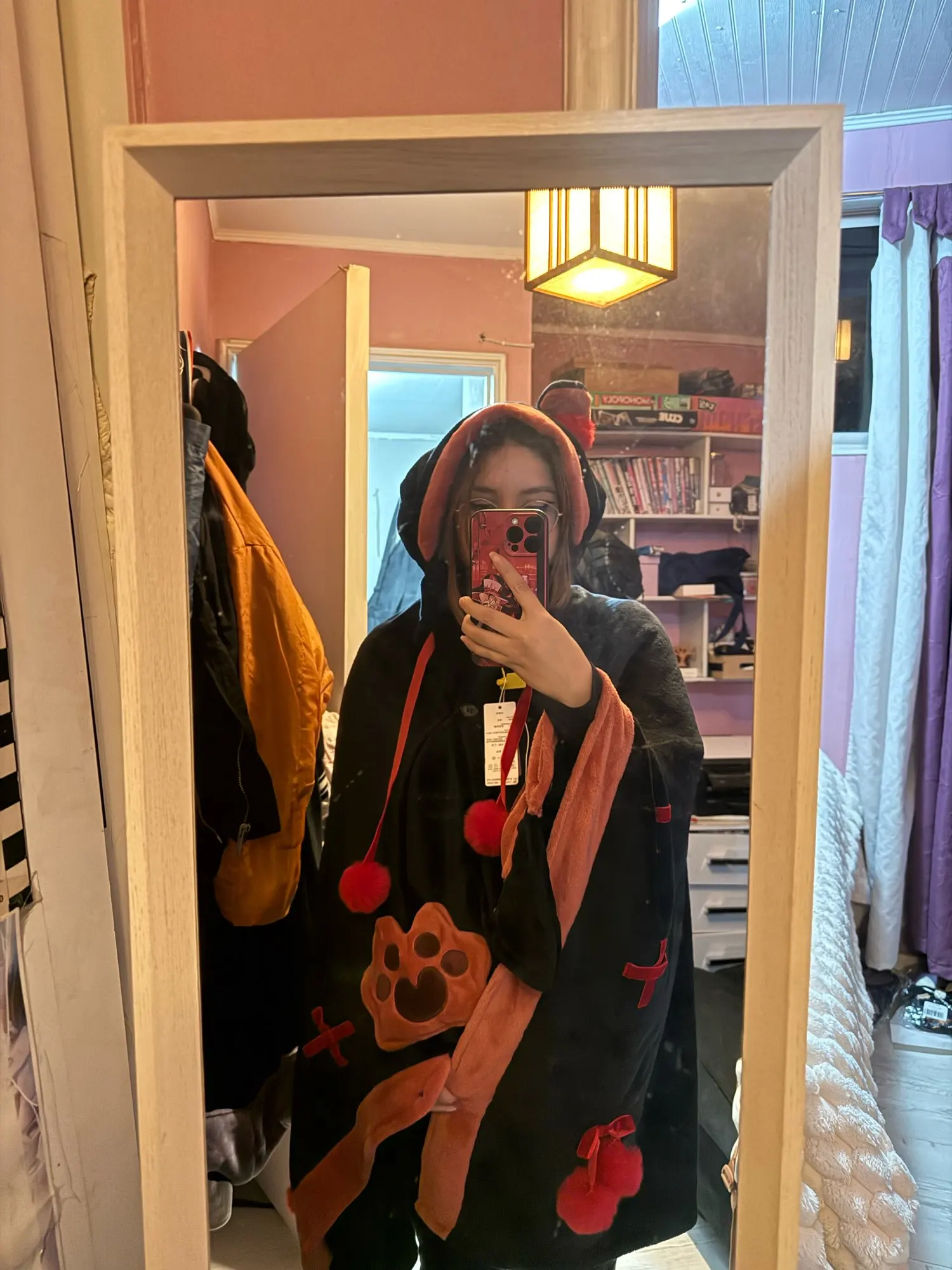 Kawaii Winged Eared Plush Cape photo review