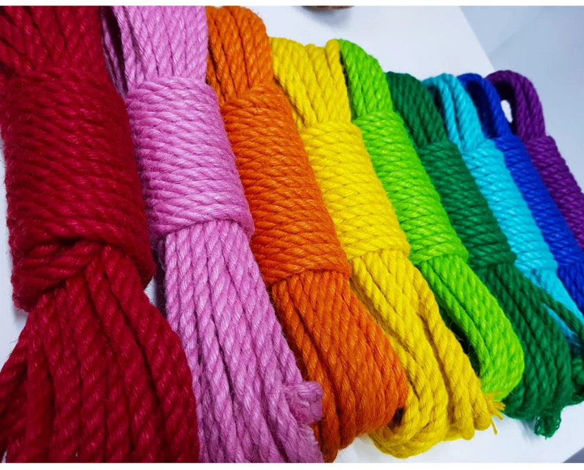 Bondage Jute Rope Japanese Shibari Rope SM Play 6.0MM Jute yarn cotton rope