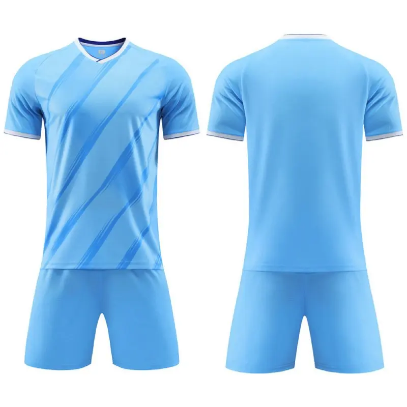 New Season Football Jersey Suit For Men Children DIY Custom  23/24 Hot Sell Quick Dry Boys Teenagers Soccer Uniform Clothing Set