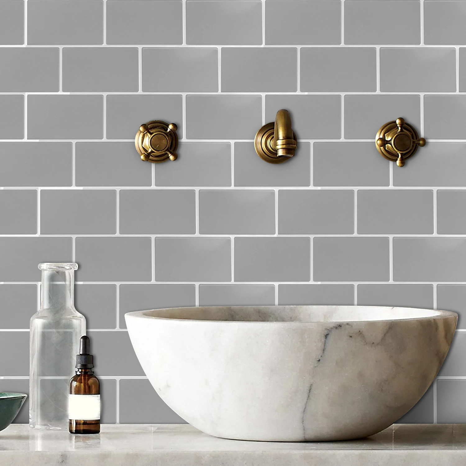 10pcs Self-adhesive Subway Wallpaper 12"x12" Kitchen Anti-splash Wall Tile Stickers For Balcony Sink Bathroom Restaurant Decor self adhesive wallpaper self adhesive stickers wall stickers adhesive wallpaper decorative tile stickers kitchen wall sticker