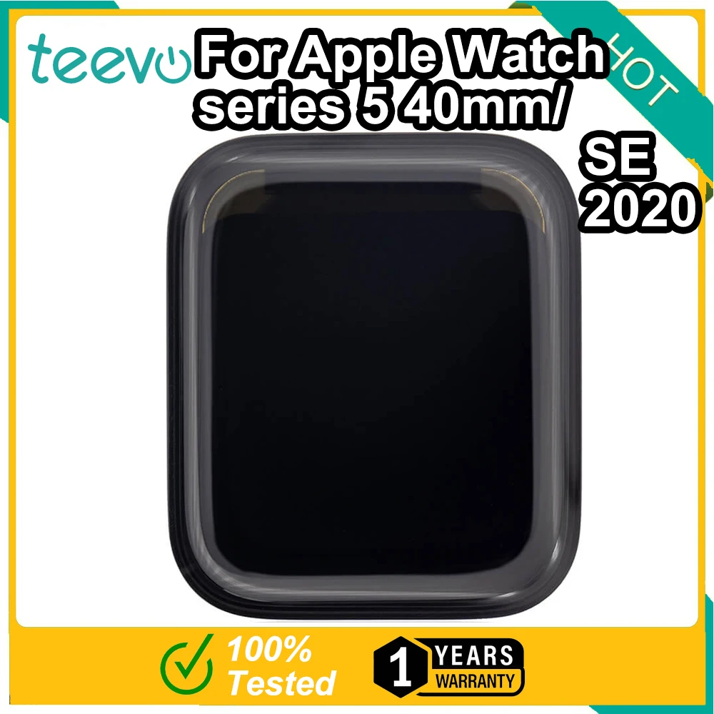 Teevo Per Apple Watch Series 5/Se 2020 40Mm/44Mm Lcd Touch Screen Display Digitizer Assembly Nero
