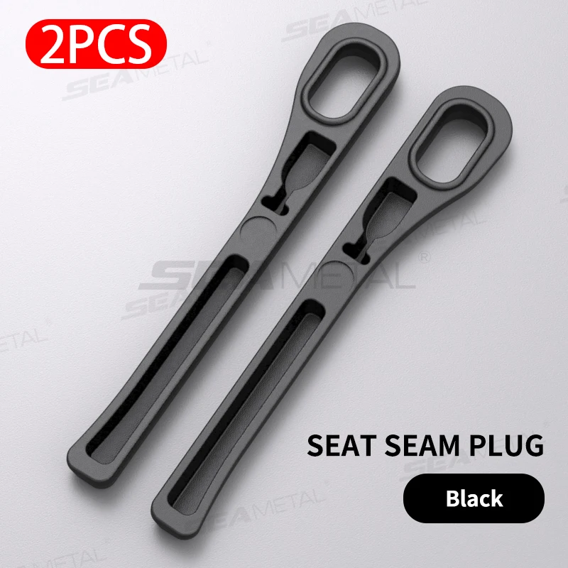 Enhanced Car Seat Gap Filler - 2-Piece Elastic Gap Filling Strip and Drop Blocker