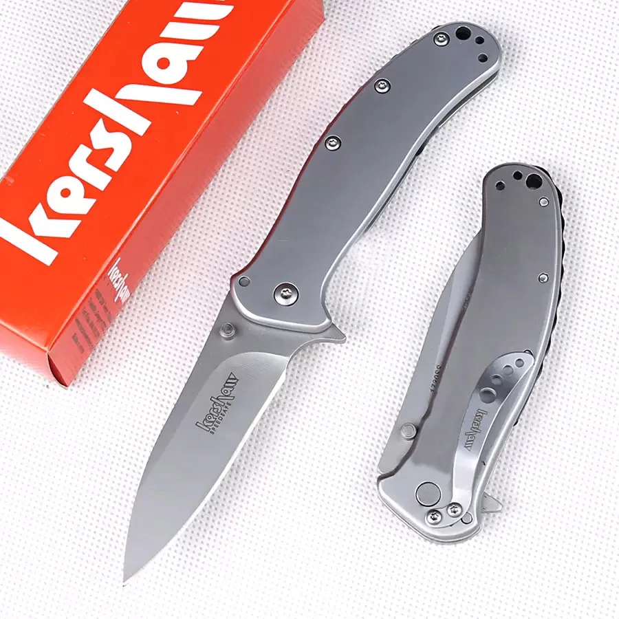 Kershaw 1730SS Zing Assisted Flipper EDC Folding Knife. 3" 8Cr13MoV Stainless Steel Blade