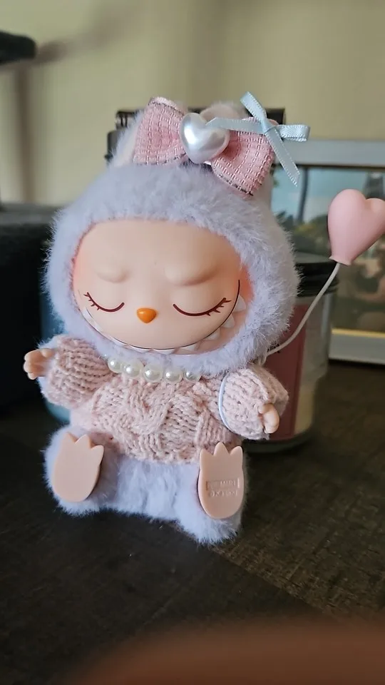 Labubu V1/V2 Doll Clothes: 15/17CM Macaron-Themed Outfit Set with Hair Accessories photo review