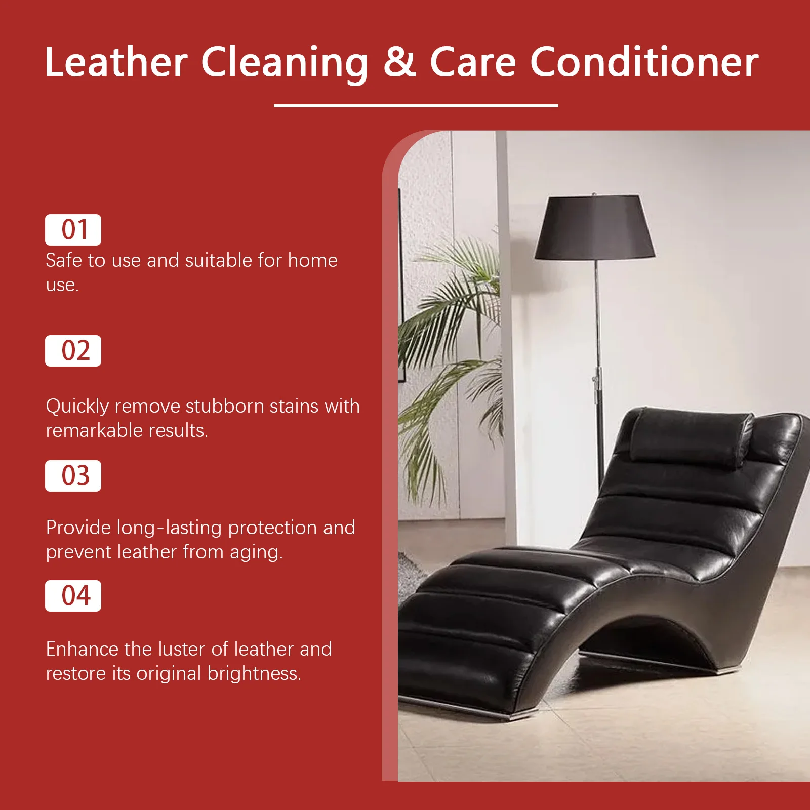 Jakehoe Leather Polishing Cream for Restoring Furniture Sofa Bag Cloths Deeply Cleaning Dust Stains Enhance Leather Care Cream