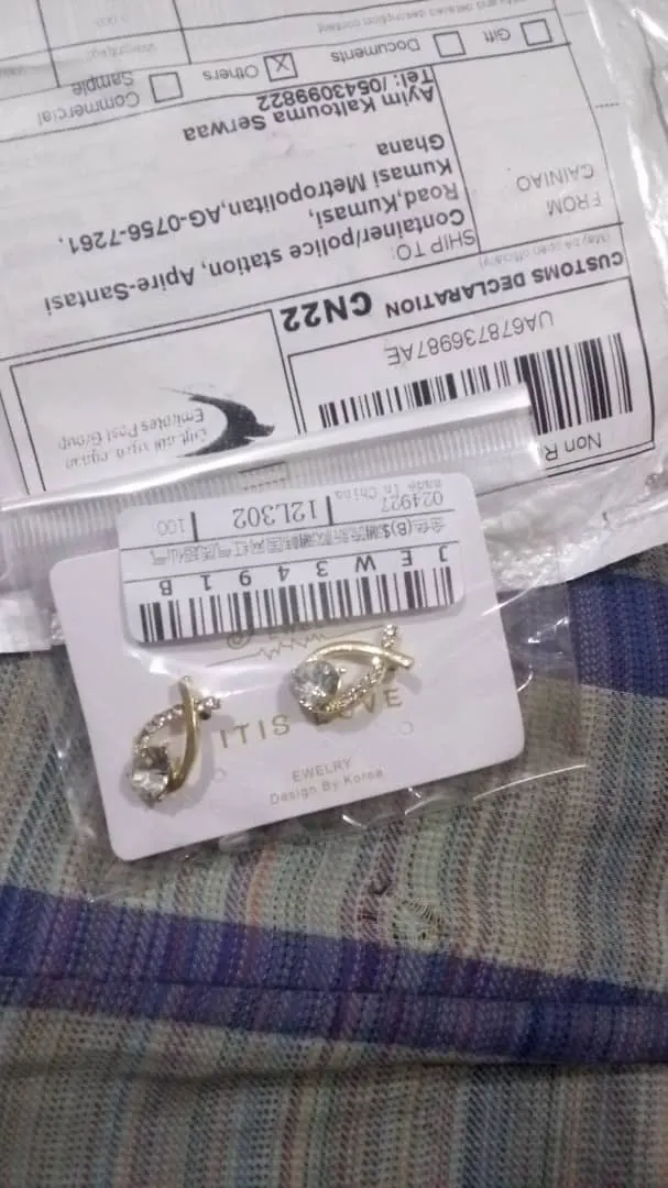 Korean Style Fashion Cross Stud Earrings photo review