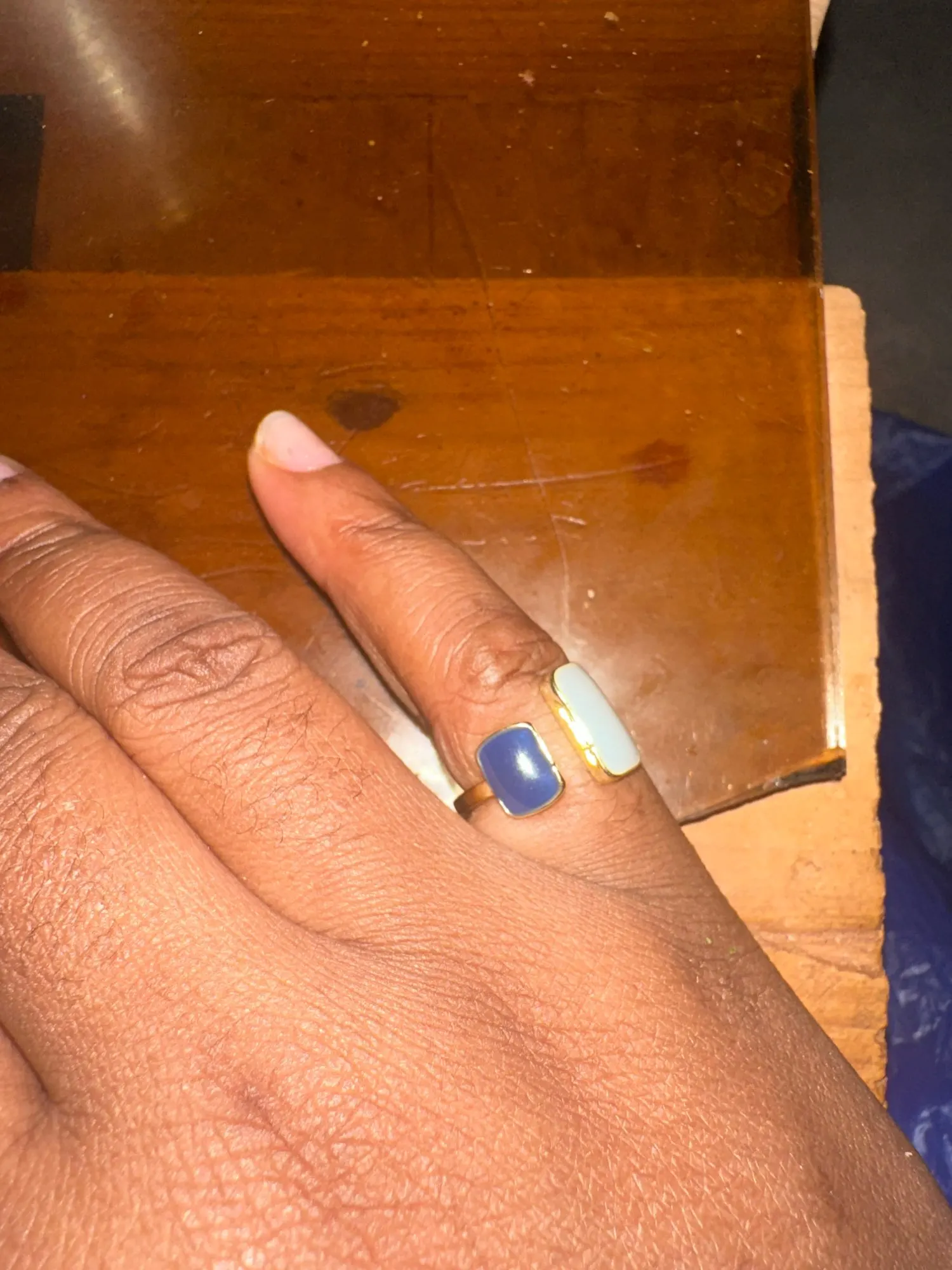 Adjustable Colorful Drip Glaze Ring photo review