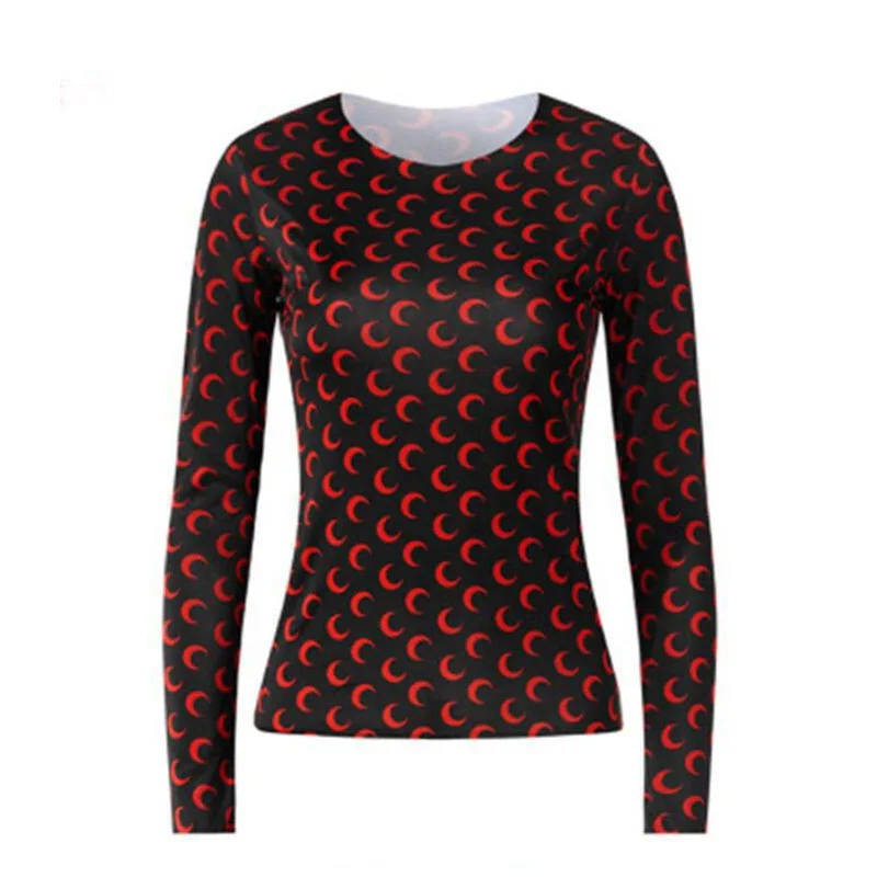 Women Gotoola Star Marine Moon Long-Sleeved T-shirt 7