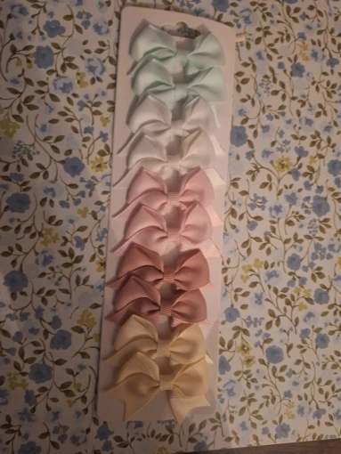 10Pcs/Set New Solid Ribbon Bowknot Hair Clips For Baby Girls Handmade Cute Bows Hairpin Barrettes Headwear Kids Hair Accessories photo review