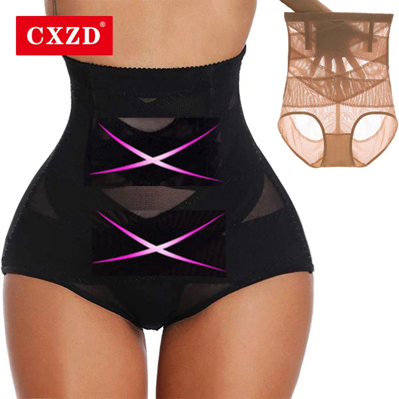 Body-sculpting Abdomen Panties High-waist Hip-lifting Waist Shaper Briefs Post-natal Shaping Anti-glare Body Pants_voghion.com